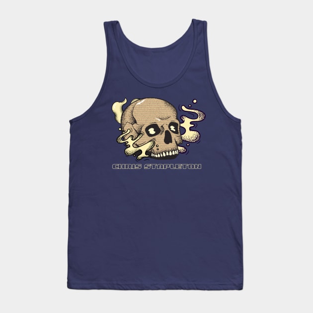 Chris stapleton skull Tank Top by Katab_Marbun